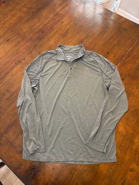 Paradox Men's Merino Blend Drirelease 1/4 Zip Pullover Grey XL